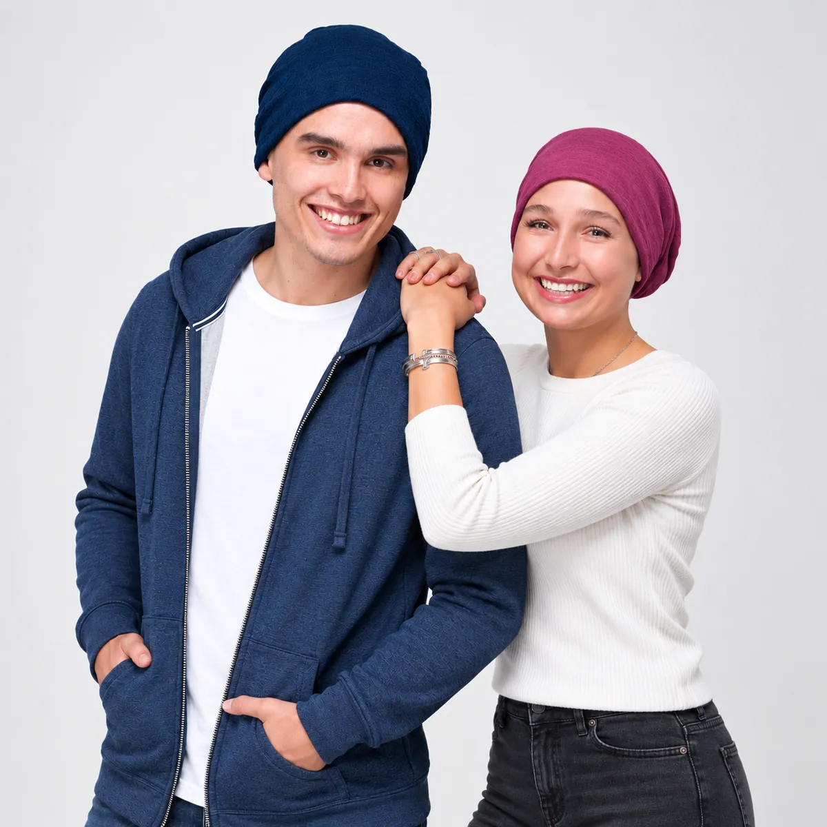 A Unisex Beanie Chemo Hat, Connor Style